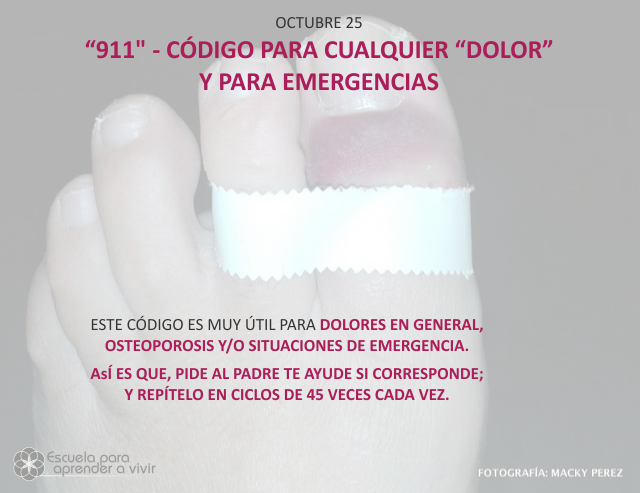 911 - código para cualquier dolor y para emergencias